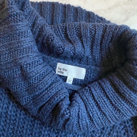 by the way. Autumn Turtle Neck Sweater Navy - Picture 4 of 7